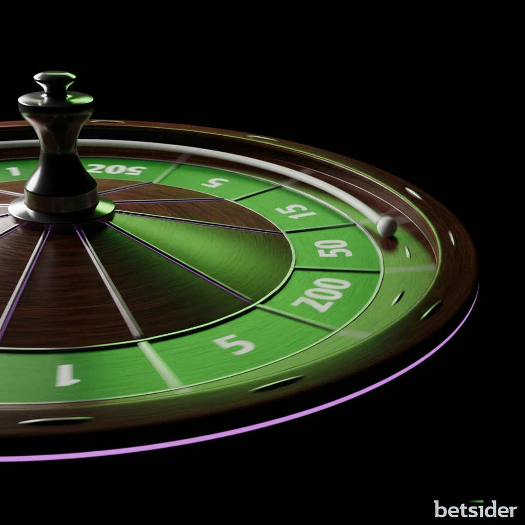 An overhead view of a live baccarat table showing the Player and Banker betting areas