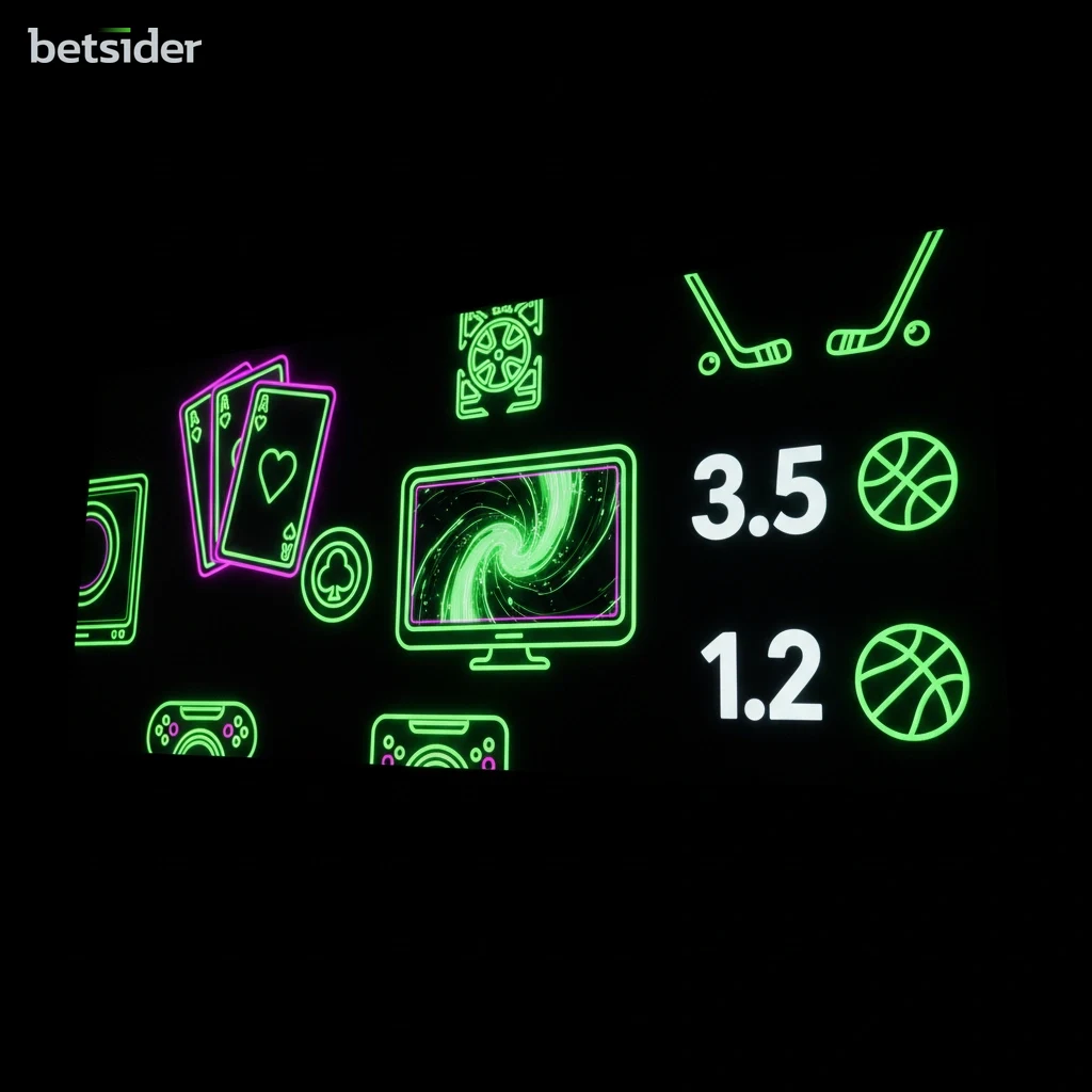 Betsider no deposit bonus and free spins promotional graphic with casino icons